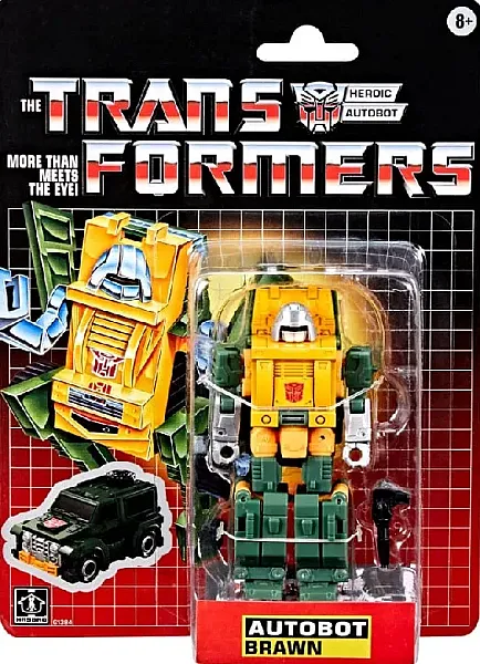 TRANSFORMERS RETRO G1 ACTION FIGURE AUTOBOT BRAWN 13 CM